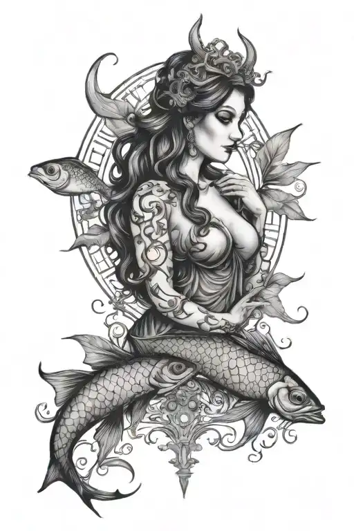 Pisces Gothic Goddess