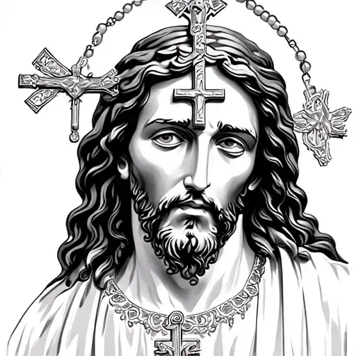 Rosary Jesus Detailed