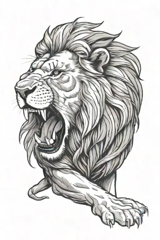 Lion Roaring
