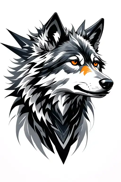 Futuristic Wolf Design