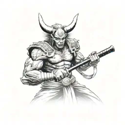 Tekken Yoshimitsu Holding Katana