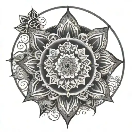 Mandala Incorporating Circle Inside
