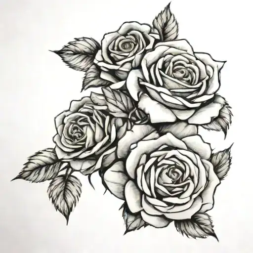 Roses With Background