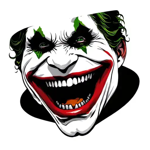 Joker Laugh Tattoo In The Form Of A Bracelet