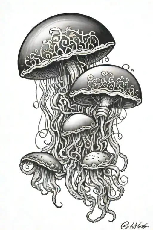 Jelly Fish And Stink Ray