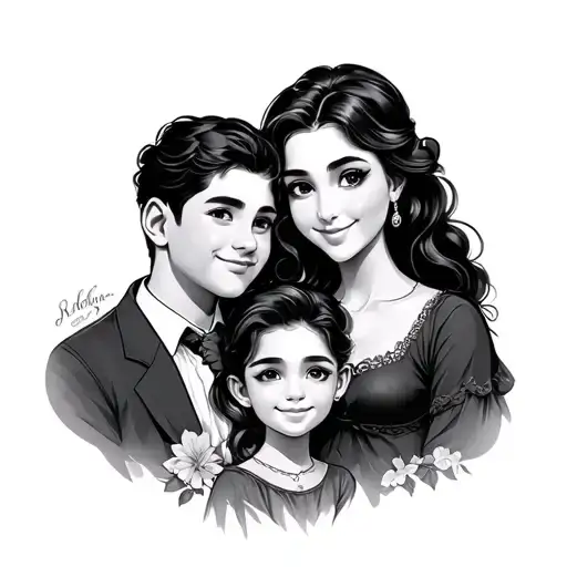 Family 1 Nino 1 Nina Dad And Mama