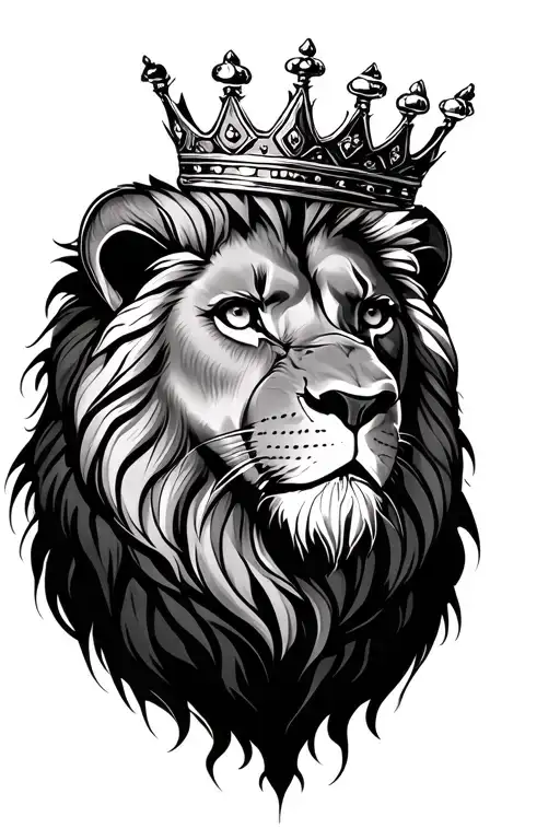 Lion With Crown