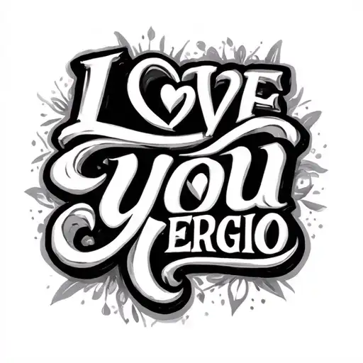 I Love You Sergio Prayer Fine Letter