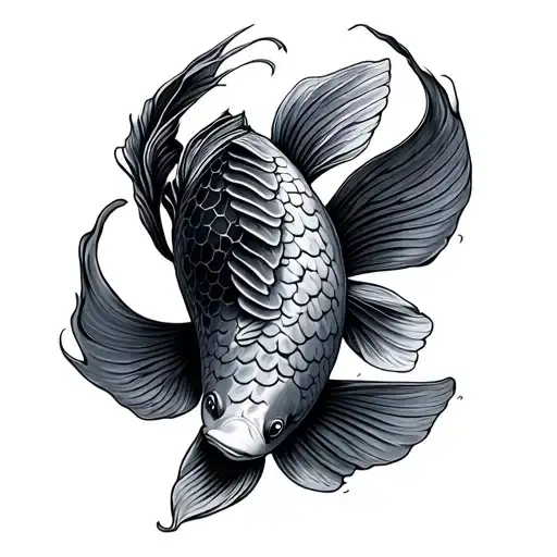 Koi Fish With Life Name