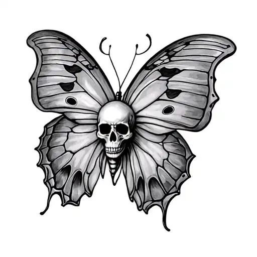 Skull Butterfly