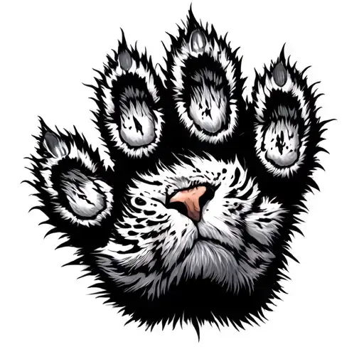 Tiger Paw Mixed With Triathlon Elements