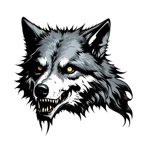 Zombie Head Of The Wolf