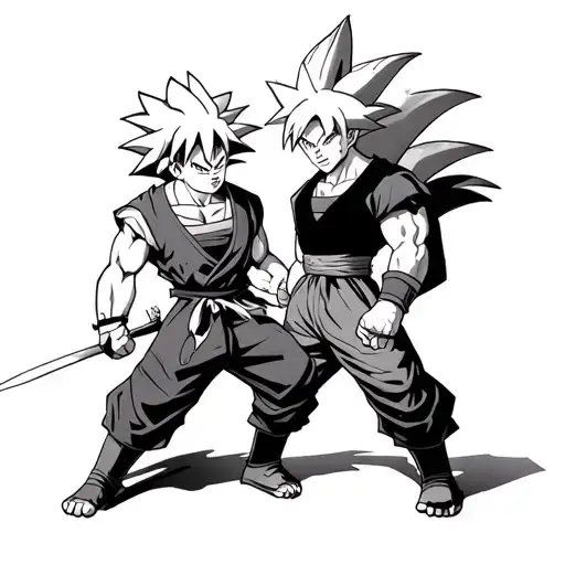 Naruto Y Goku Dragon Ball Z