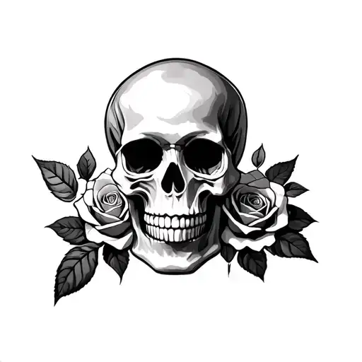 Skull And Roses