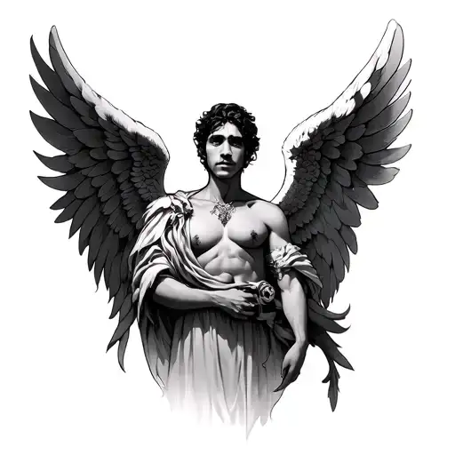 Angel Guerrero With Open Wings