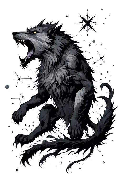 Orion Star Constellation And Lycan Changing Form