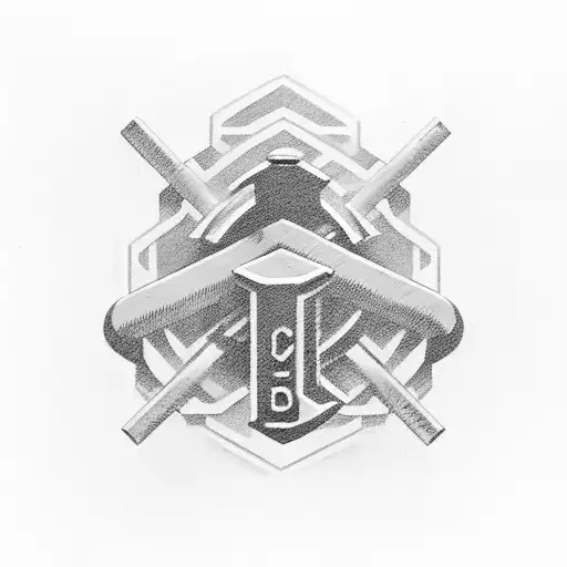 Barbell With Roman Numerals