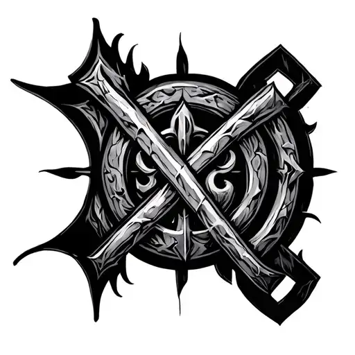 Mark Of The Dammed Symbol Intertwined With Viltrumite Symbol