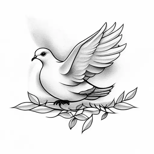 Dove And Olive Branches