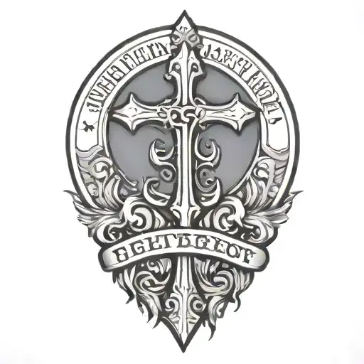 Christian Inspired Design Featuring Name Written