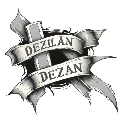 Cross Wrapped With Name Dezelan
