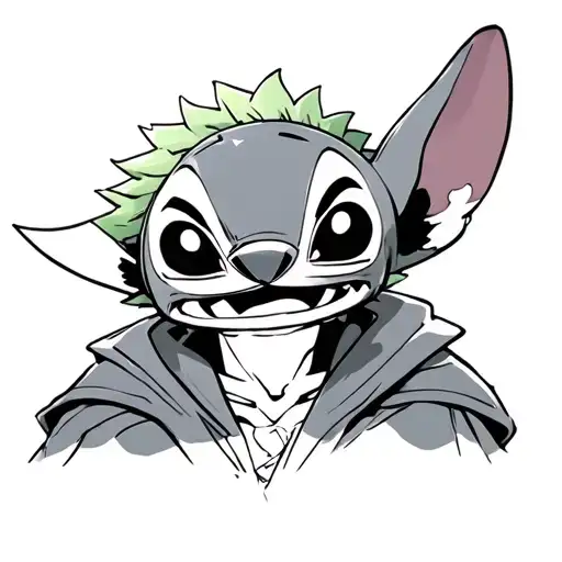 Cute Zoro Mixed With Cute Stich
