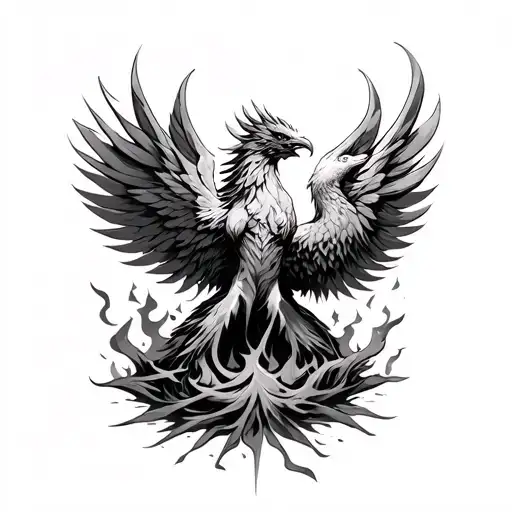 Phoenix Rising From Ashes