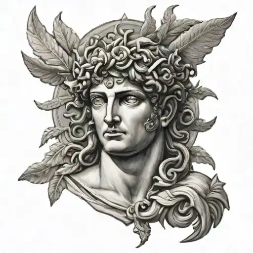 Greek God Apollo Sun