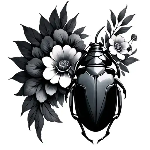 Egyptian Scarab Wing Flowers