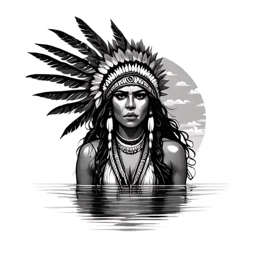 Florida Swamp American Indian Woman