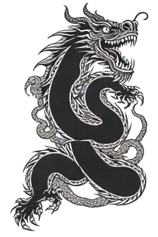 Chinese Dragon Holding Cryptocurrency In Its Mouth