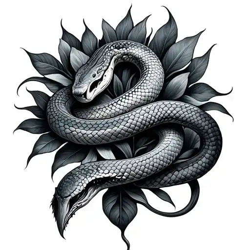 Uroboros Snake Flowers