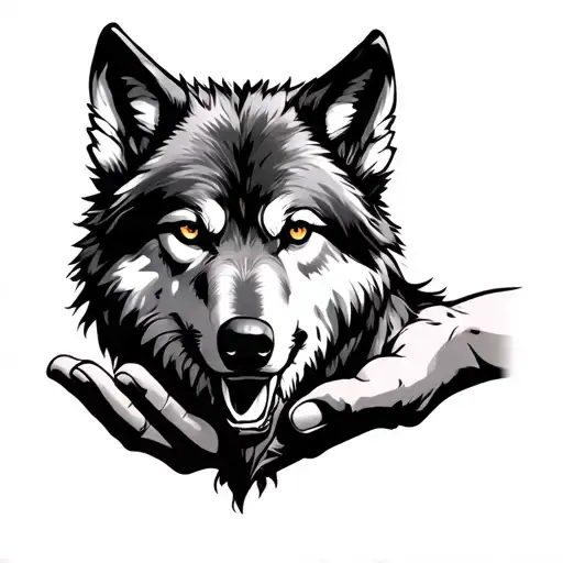 Wolf In Hand