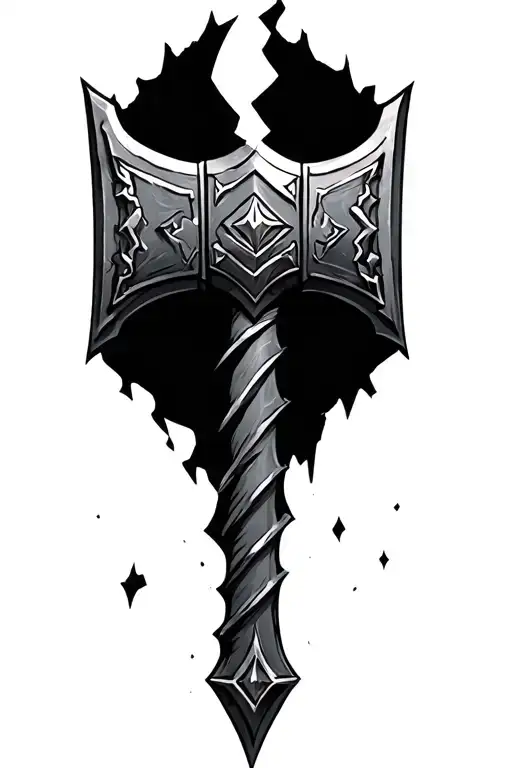 Thor Hammer Broken Dark