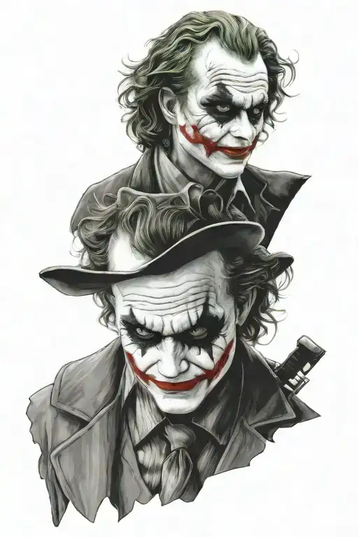Heath Ledger Joker Headshot