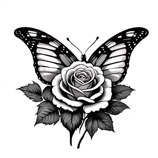 Gun Butterfly Rose