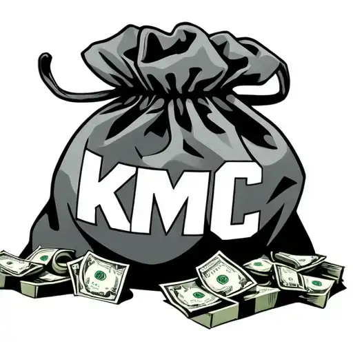 Money Bag With Kmc Letters