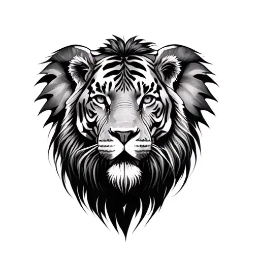 Lion Tiger Elephant Head