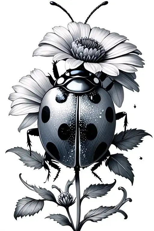 Mystical Wildflower Lady Bug