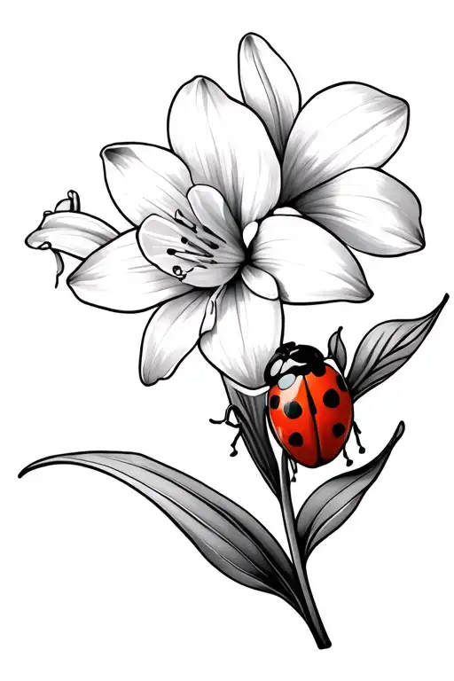 Lady Bug Daffodil Lily