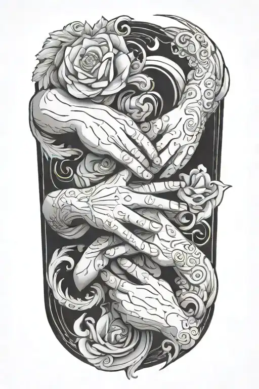 Hands Of God And Adam Hands Pointing