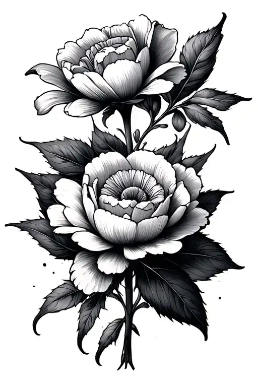 Birth Flower Intertwined