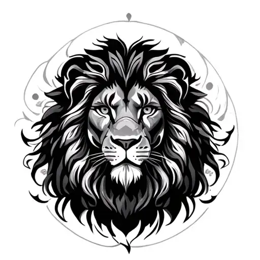 Lion Mandala Design