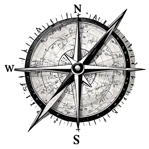 Map Outline Compass