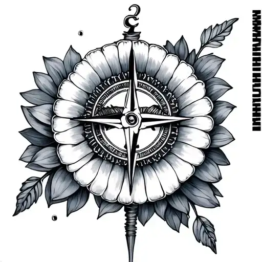 Liz Flowers With Compass