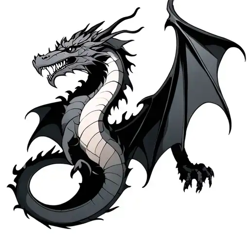 Dragon From Arm To Chest