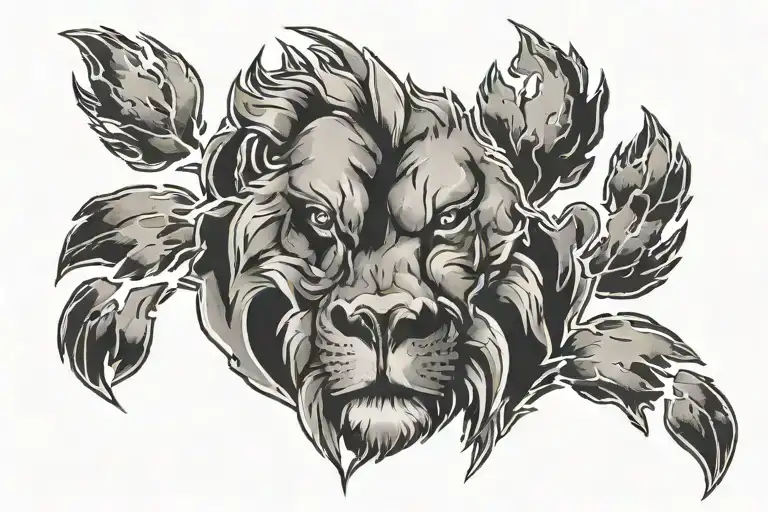 Lion Paw Print Forming