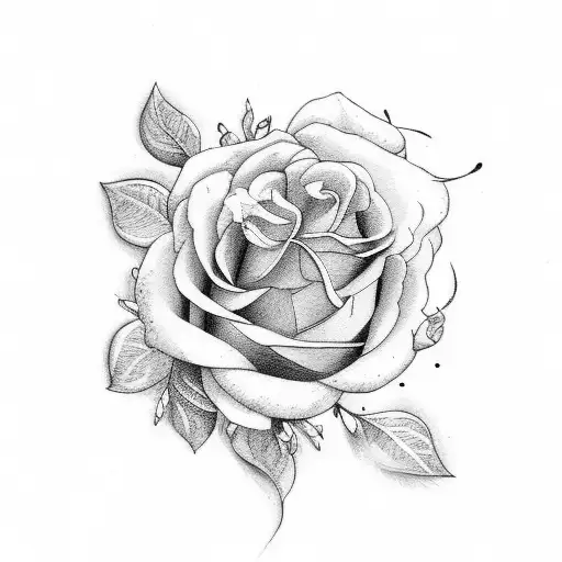 Floral Frame With Quote In The Middle