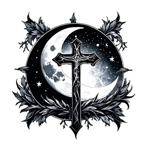 Cross With A Moon