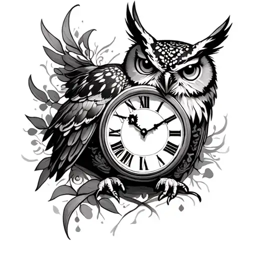 Buho And Clock